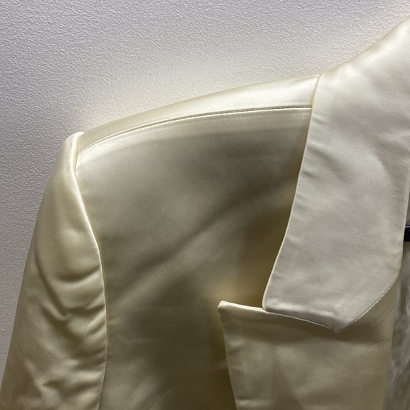 NWOT Helsa Womens S Oversized Blazer Jacket Satin - Picture 11 of 13